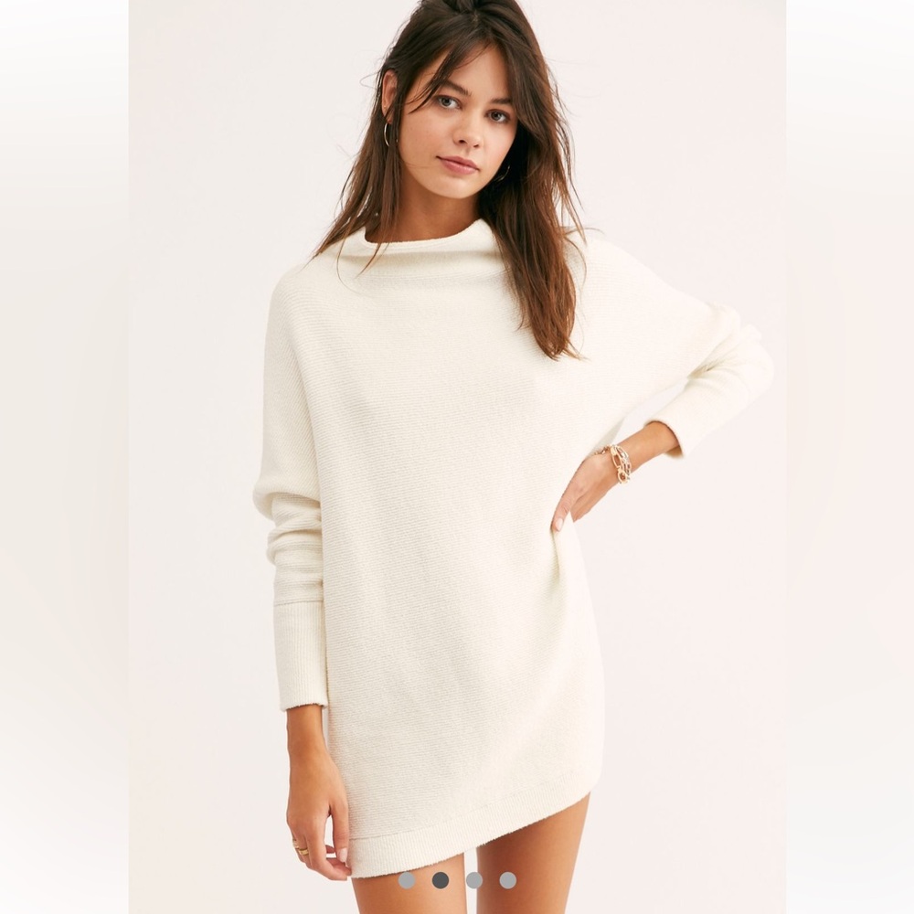 Free People Slouchy Ottoman Tunic Optic White